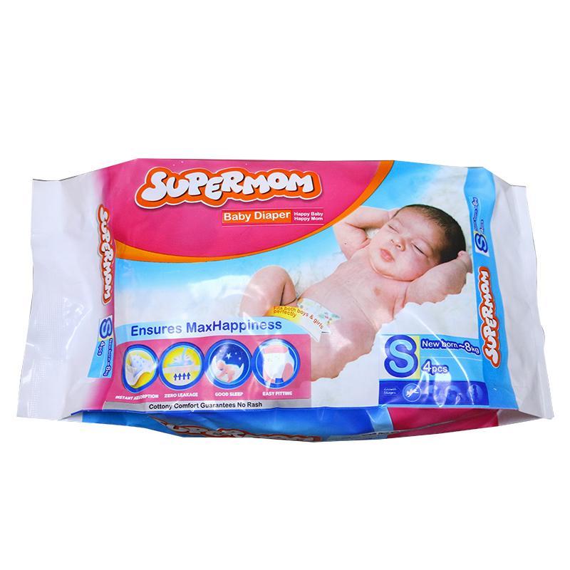 Supermom Baby Diaper S (0-8 kg) 4 pads